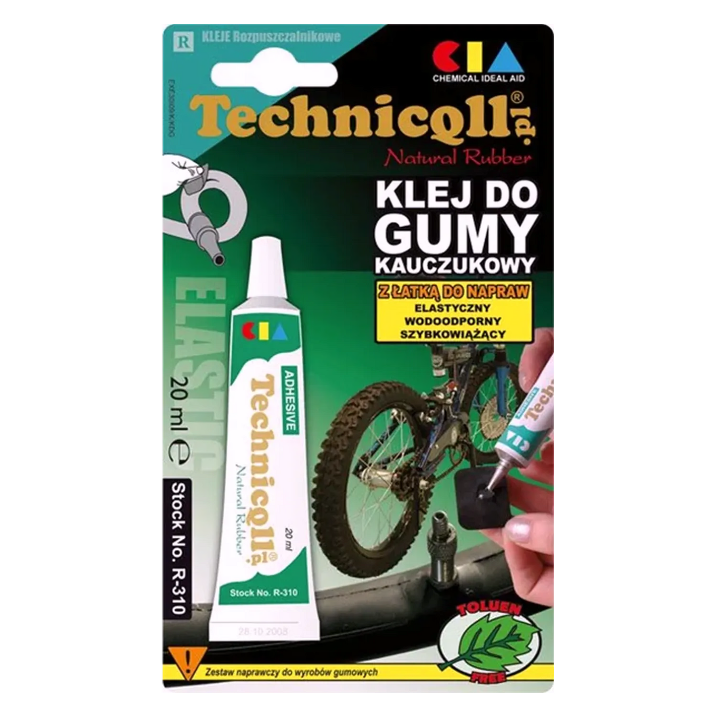 Gummi Kleber Fahrradschlauch Ventil Reparatur Flicken flexibel wasserdicht 20ml
