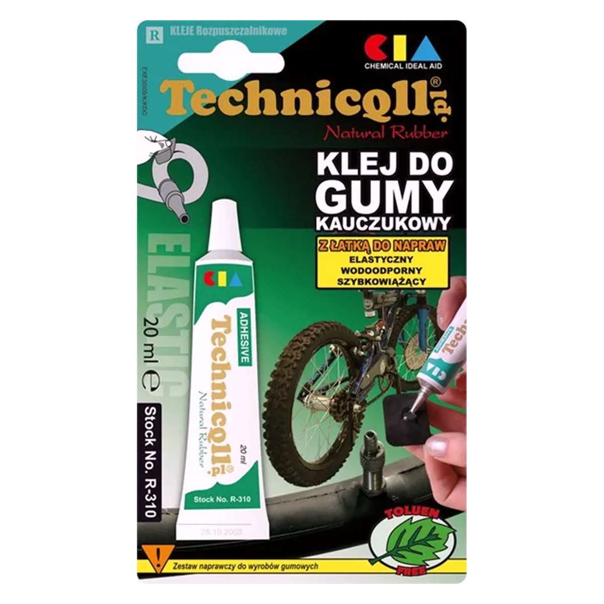 Gummi Kleber Fahrradschlauch Ventil Reparatur Flicken flexibel wasserdicht 20ml