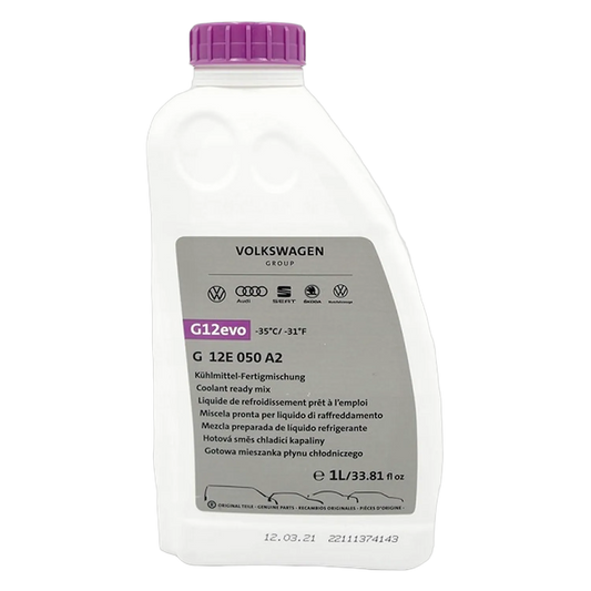 1L OE Kühlerfrostschutz Kühlflüssigkeit Rot Rosa G12 evo für Audi VW Seat Skoda