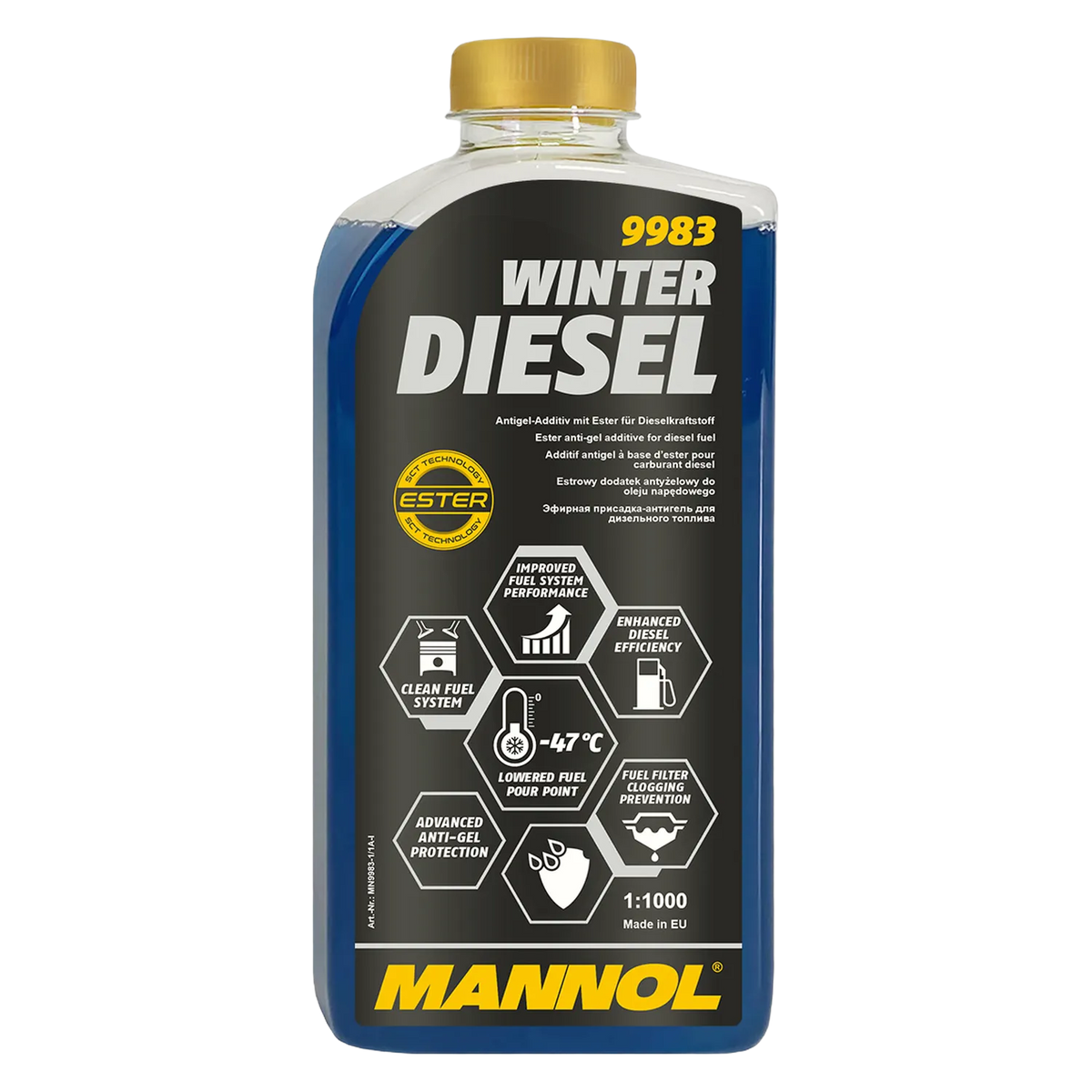 1L Mannol Dieselfrostschutz Dieselzusatz Winterfrostschutz Anti-Freeze PKW LKW