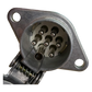 Stecker Anhängerkupplung Verbindung Anhängerstecker hinten Alu 7-polig 24V LKW