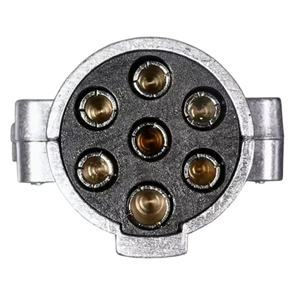 Stecker Anhängerkupplung Verbindung Anhängerstecker Hänger Alu 7-polig 24V LKW