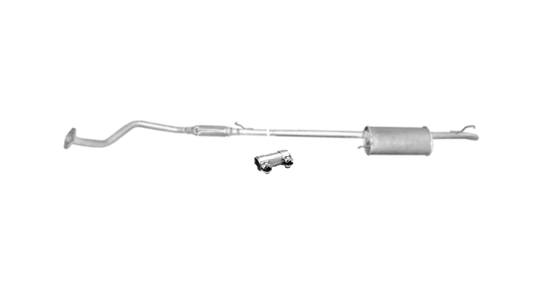 Field silencer exhaust for lying Nova 0.5 Schrächheck hatch complete system