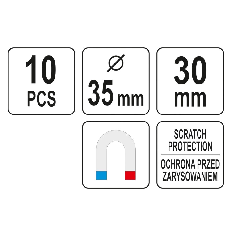Haken magnetisch Halter Aufhänger 10tlg 35mm 30mm Topfmagnet Hakenmagnet Magnet