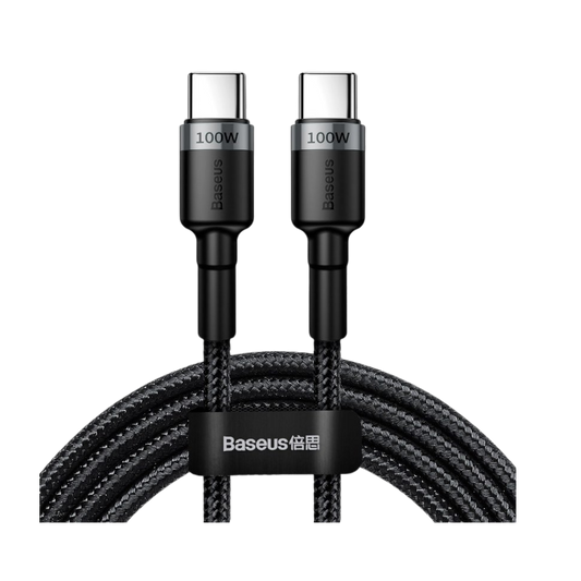 Baseus USB C zu USB C 2m Ladekabel 100W Schnellladekabel Datenkabel für Handy PC