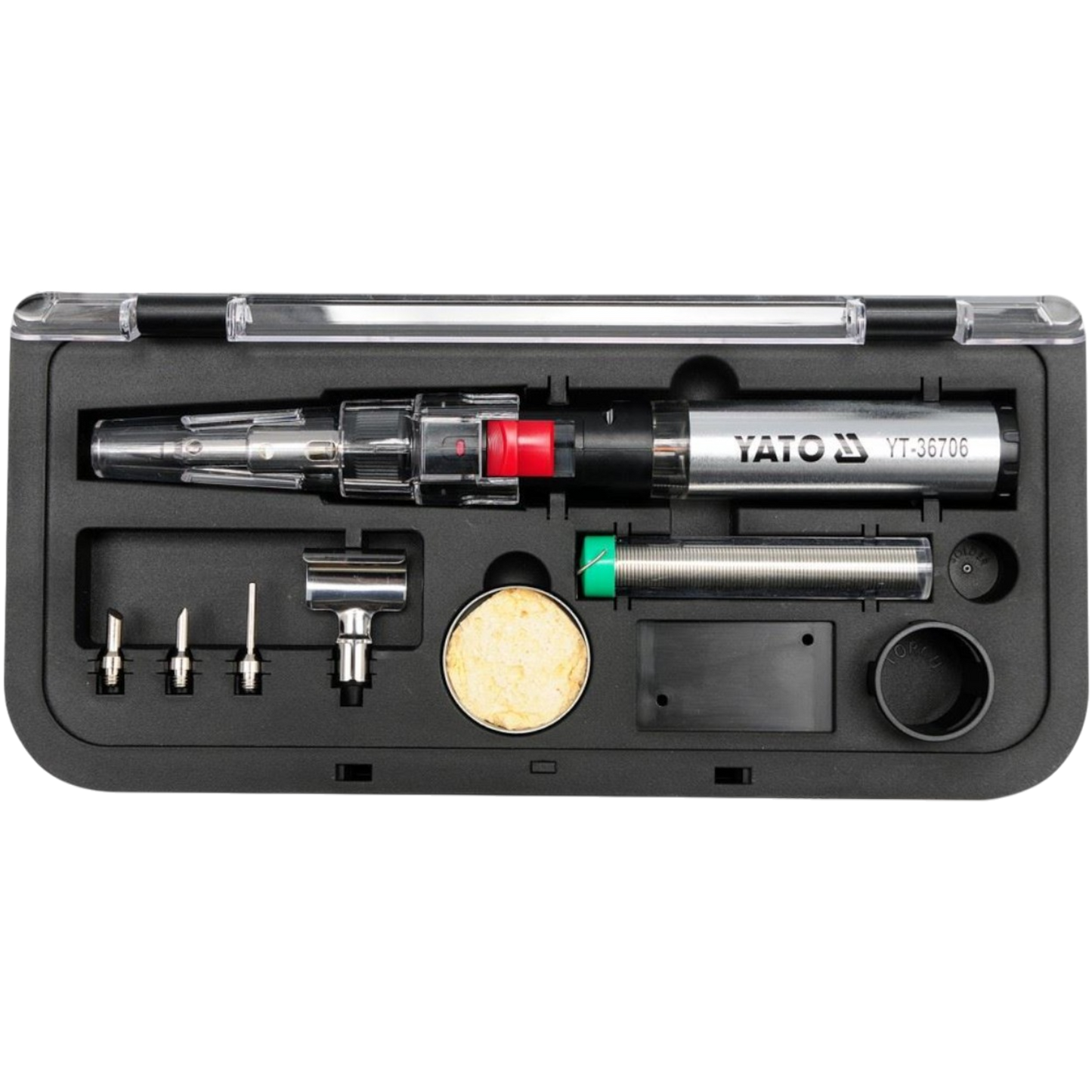 Gaslötkolben Set 450° Heißluftpistole 600° Gasbrenner 1300° 30-125W Butan Propan