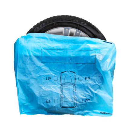 4x PKW Reifenfolie 100cm x 90cm Rädertasche Reifentasche Schutztasche