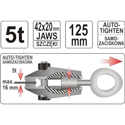 Zugklemme Karosserieklemme 5t Richtklemme Ziehklemme Zughalter Blechklammer