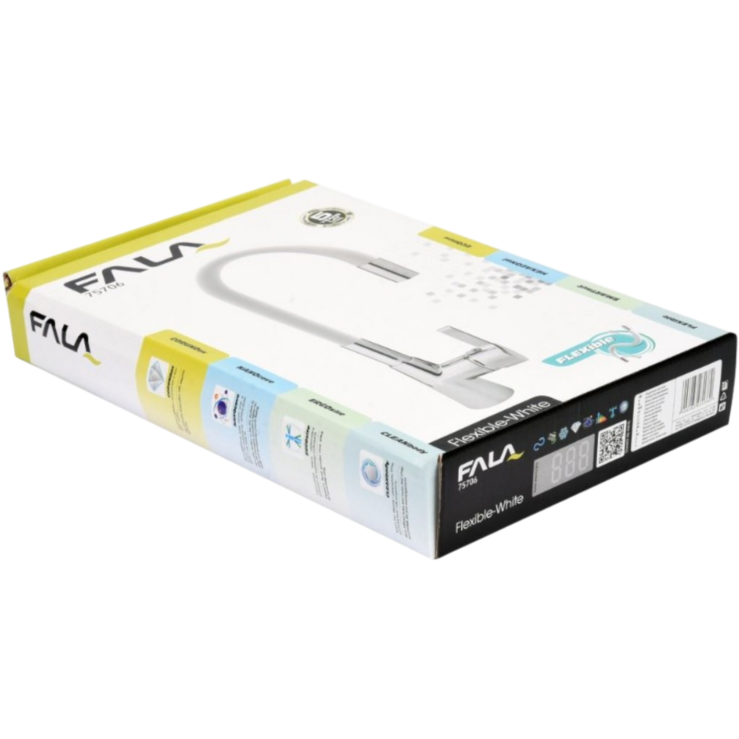 Fala Küchenarmatur flexibel Wasserhahn Küche Armatur Spüle Spültischarmatur weiß