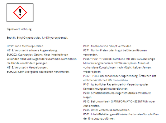 PETEC 93404 Power Kleber Sekundenkleber Klebstoff Pisnselflasche Plastik 4g