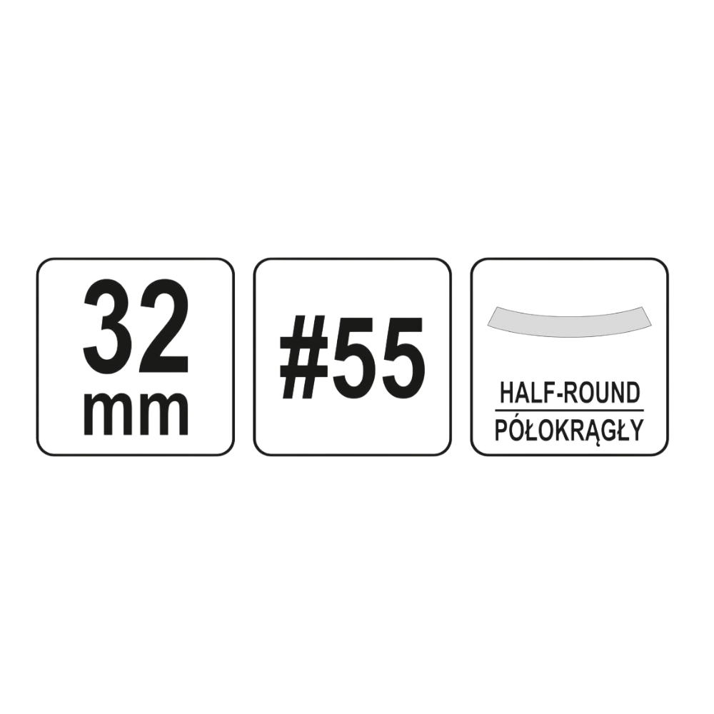 Holzmeißel halbrund Stechbeitel Meißel handkreisförmig 32mm #55 Holzgriff