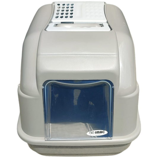 Katzentoilette Katzenklo Cat WC Haubentoilette Filter geschlossen XXL Jumbo Grau