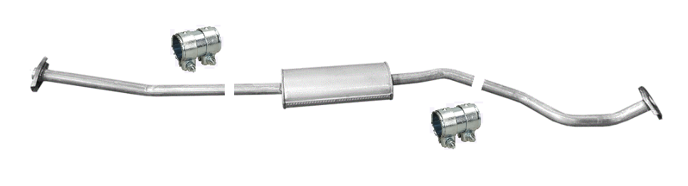 Mittelschalldämpfer Mitteltopf Auspuff für Nissan Note 1.4 E11 2006-2012 65kW