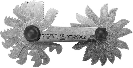 Gewinde Messlehre Federstahl Gewindestahllehre Gewindelehre 28 Blatt 0,4-6,2 mm