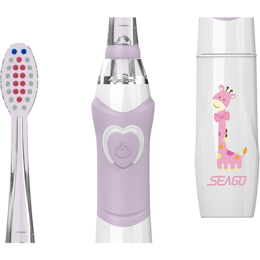 Kinder Schallzahnbürste Elektrische Zahnbürste AAA Batteriebetrieb Wasserdicht