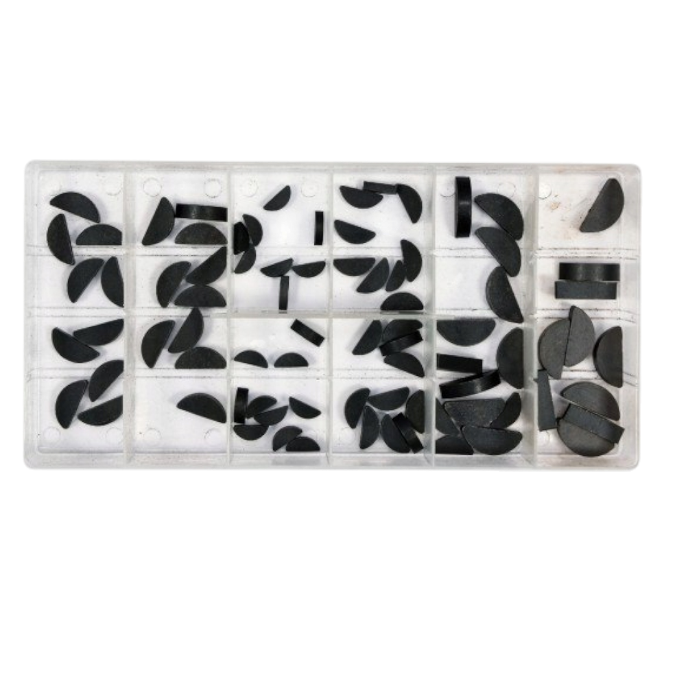 Federkeile Keile Halbmond Paßfeder Mitnehmerkeile Sicherungskeile Set 80 Stück