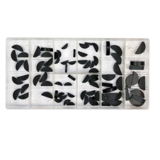 Federkeile Keile Halbmond Paßfeder Mitnehmerkeile Sicherungskeile Set 80 Stück