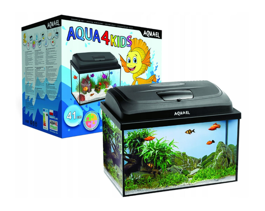 AquaSzut Aqua4Kids Aquarien Set 25L Becken Komplett Aquarium Glas 40x25x25 Nano