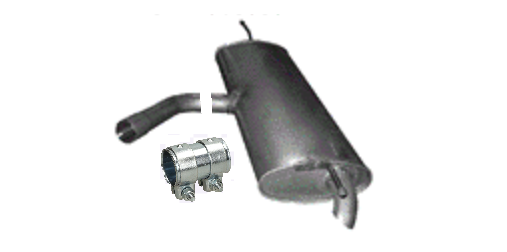 Endschalldämpfer Endtopf Auspuff für Seat Leon 1.0 1.2 TSI Hatchback 2012-2020