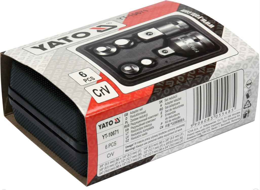 Stecknuss Adapter Set Schlagschrauber Reduzierung 1/4 3/8 1/2 3/4 Zoll 6-tlg