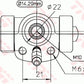 TRW Radbremszylinder HA für Scirocco Santana Polo 86c Passat 32 Golf Jetta Derby