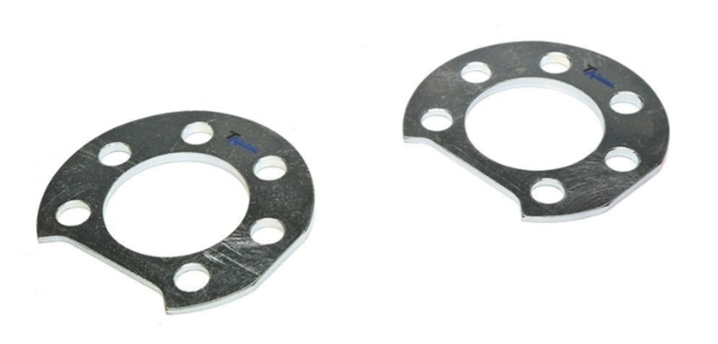 2x TA Technix Adapterplatten Sturzverstellung hinten für VW Golf I II III Jetta