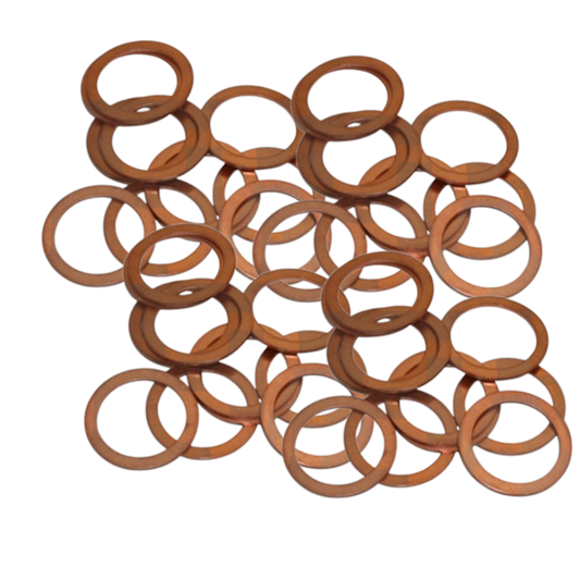 50 Stück Kupferringe Dichtringe Dichtung Kupfer Cu Ring 8x12x1 mm Form A Kfz