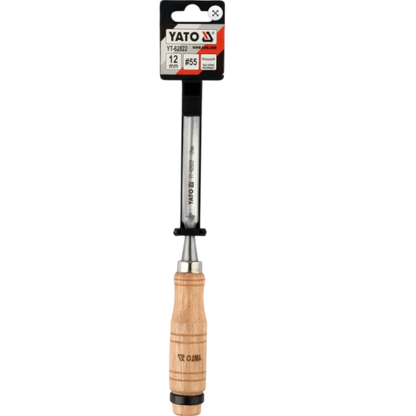 Holzmeißel halbrund Stechbeitel Meißel handkreisförmig 12mm #55 Holzgriff
