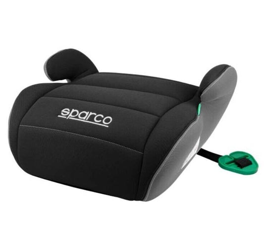 SPARCO F100K KINDERSITZ 6-12 Jahre SITZERHÖHUNG 22-36kg Schwarz 125-150cm ECE