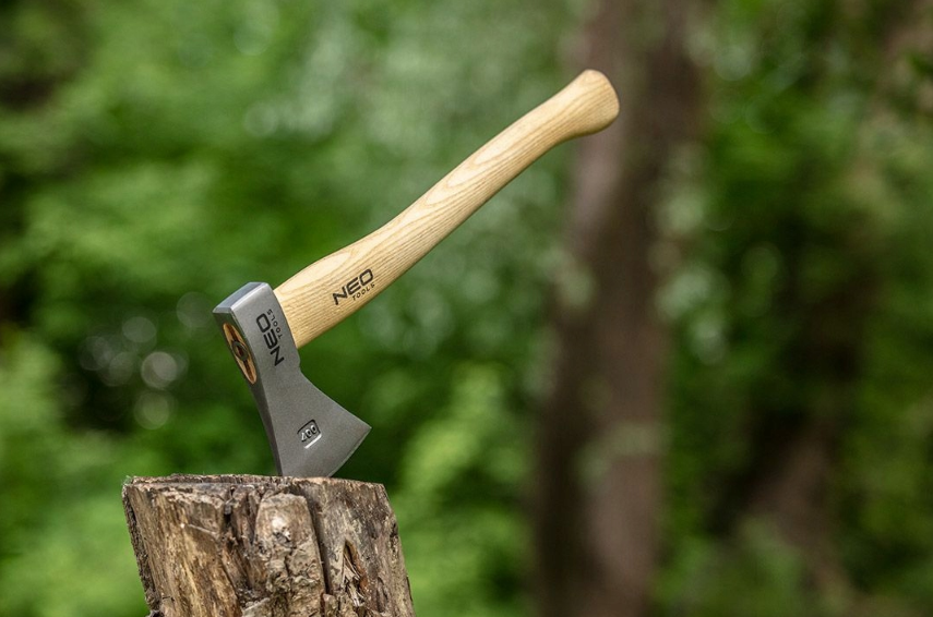 Freizeitbeil Axt 400g Holster Eschenstiel Camping Zelten Lagerfeuer Mini Outdoor