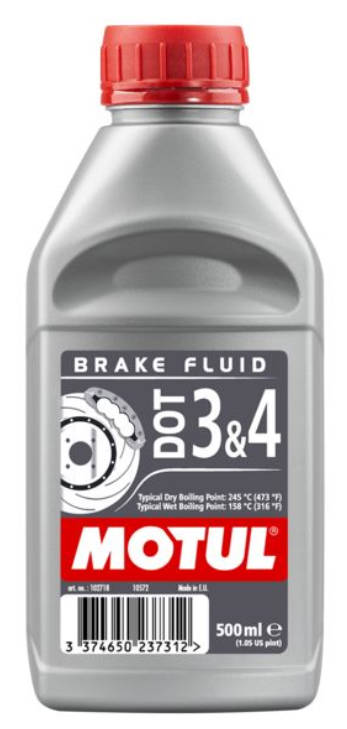 MOTUL Bremsflüssigkeit Dot 3 & 4 500ml für Audi VW Fiat Opel Seat Ford BMW Honda