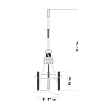 Honwerkzeug Zylinderhonmaschine 51-177 mm 305mm x3 76x10mm Honahle Hongerät