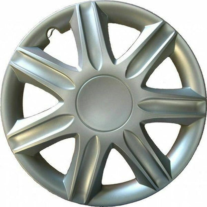 4x Radkappe Radkappen Rubin 13" Zoll Radzierblende Radblende 6 Speichen Silber