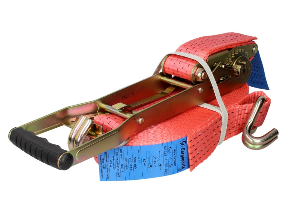 Cargoparts Spanngurt Zurrgurt 5t Ratschengurt LKW 500daN 12m extra lange Ratsche