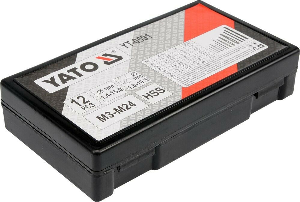 Yato YT-0591 Schraubenlöser Satz HSS Bohrer Schraube Ausdreher Linksausdreher