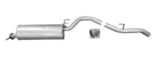 Endschalldämpfer Endtopf Auspuff für Ford Ranger Mazda BT-50 2.5 3.0 TDCI CD4x4