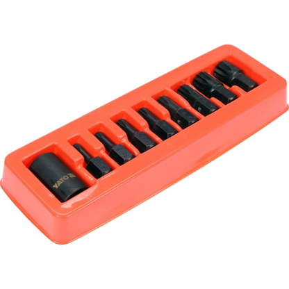 Vielzahn-Schlagschrauber-Nuss Satz 9tlg SPLINE CrMo M6 M8 M9 M10 M12 M14 M16 M18