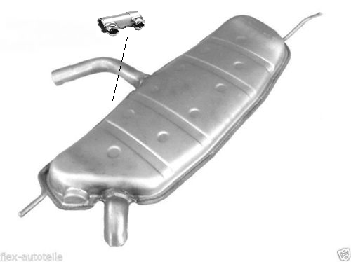 Final silencer end pot exhaust rear VW Golf 5 V Plus 1.9TDI 66KW 77kW 03-08