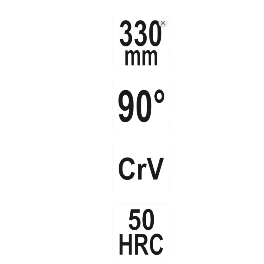 Langbeckzange Spitzzange Verlängerungszange Zange gebunden 90° 330mm CrV
