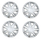 4x wheel cap wheel caps Ruby 13 inch wheel cover wheel cover 6 spokes silver