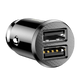 Autoladegerät Baseus Zigarettenanzünder 2x USB 5V 3.1A Universal KFZ PKW Schwarz