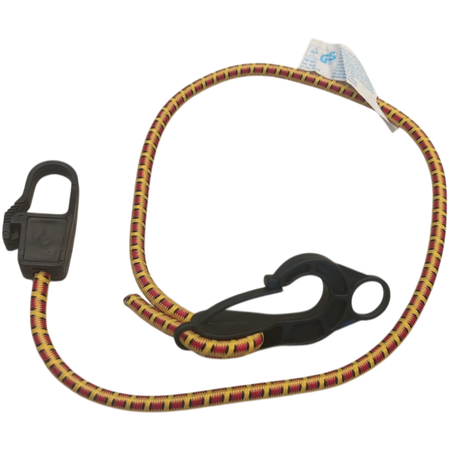 Spanngummi Karabiner-Haken Expander Gepäckspanner Gummispanner Gelb Rot 8mm 80cm