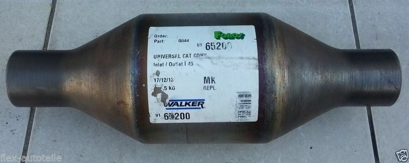 Walker 65200 UNIVERSAL-KATALYSATOR KAT Rund 46 / 50mm bis 2,5l 2500ccm