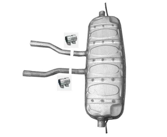 Endschalldämpfer Endtopf Auspuff Abgasanlage für Audi Q7 4.2 FSI 06-2010