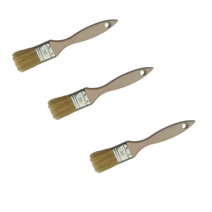 3x Flachpinsel 36mm Lackierpinsel Englischer Maler Pinsel Natur-/Kunsthaar