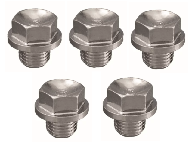 5x Ablassschraube Verschlussschraube M14x1,5 SW17 Ölwanne Motor Getriebe Stopfen