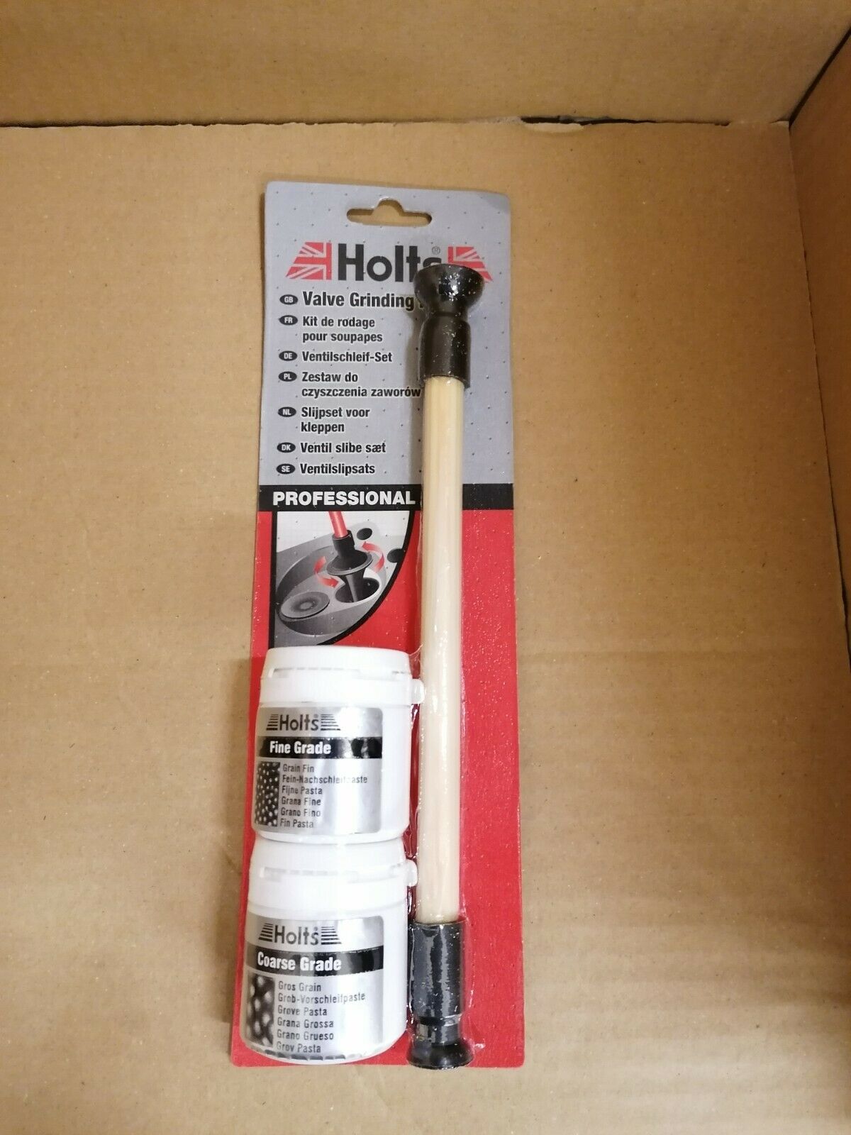 Holts Ventilschleif-Set Einschleifpaste 70g+Werkzeug Einschleifset Ventilläpper