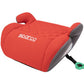 Sparco F100KRD Kindersitz 125-150cm Sitzerhöhung Rot/Grau gesteppt PKW Auto