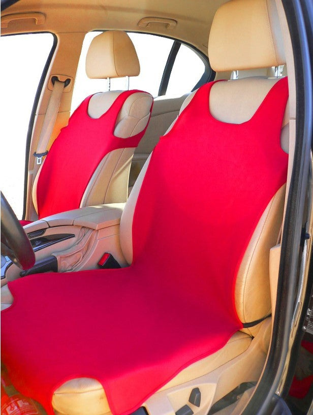 Sitzbezug vorn KFZ Sitzschoner Schonbezug Schutzbezug Autositz Rot Polyester