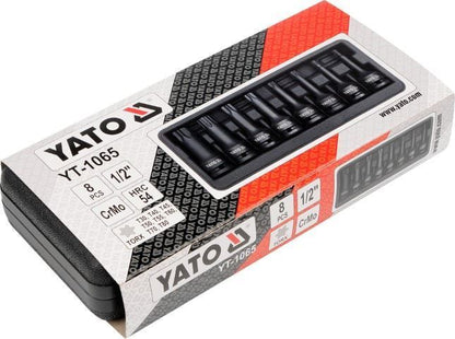 YATO YT-1065 8tlg. 1/2" Schlagschrauber Einsätze Torx Schlagnüsse